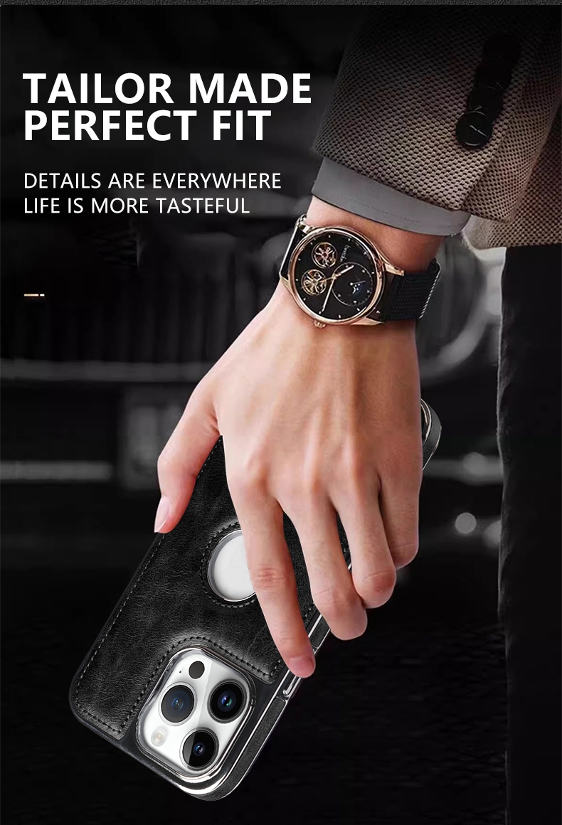 Ốp Da Nam LIGHT LUXURY iPhone 15 Pro Max – Sang Trọng & Chống Sốc