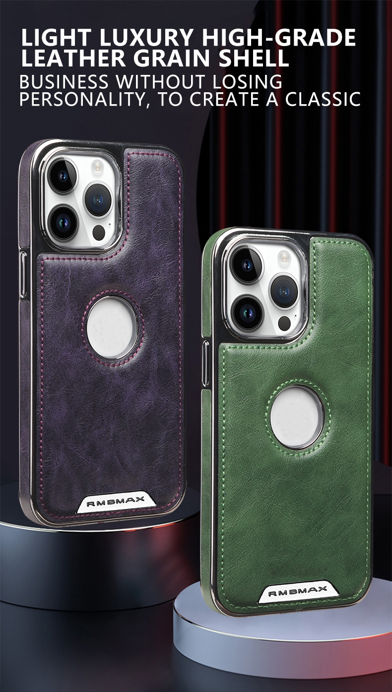 Ốp Da Nam LIGHT LUXURY iPhone 15 Pro Max – Sang Trọng & Chống Sốc