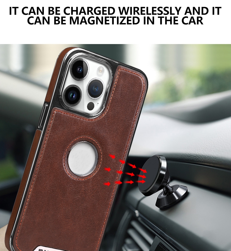 Ốp Da Nam LIGHT LUXURY iPhone 15 Pro Max – Sang Trọng & Chống Sốc