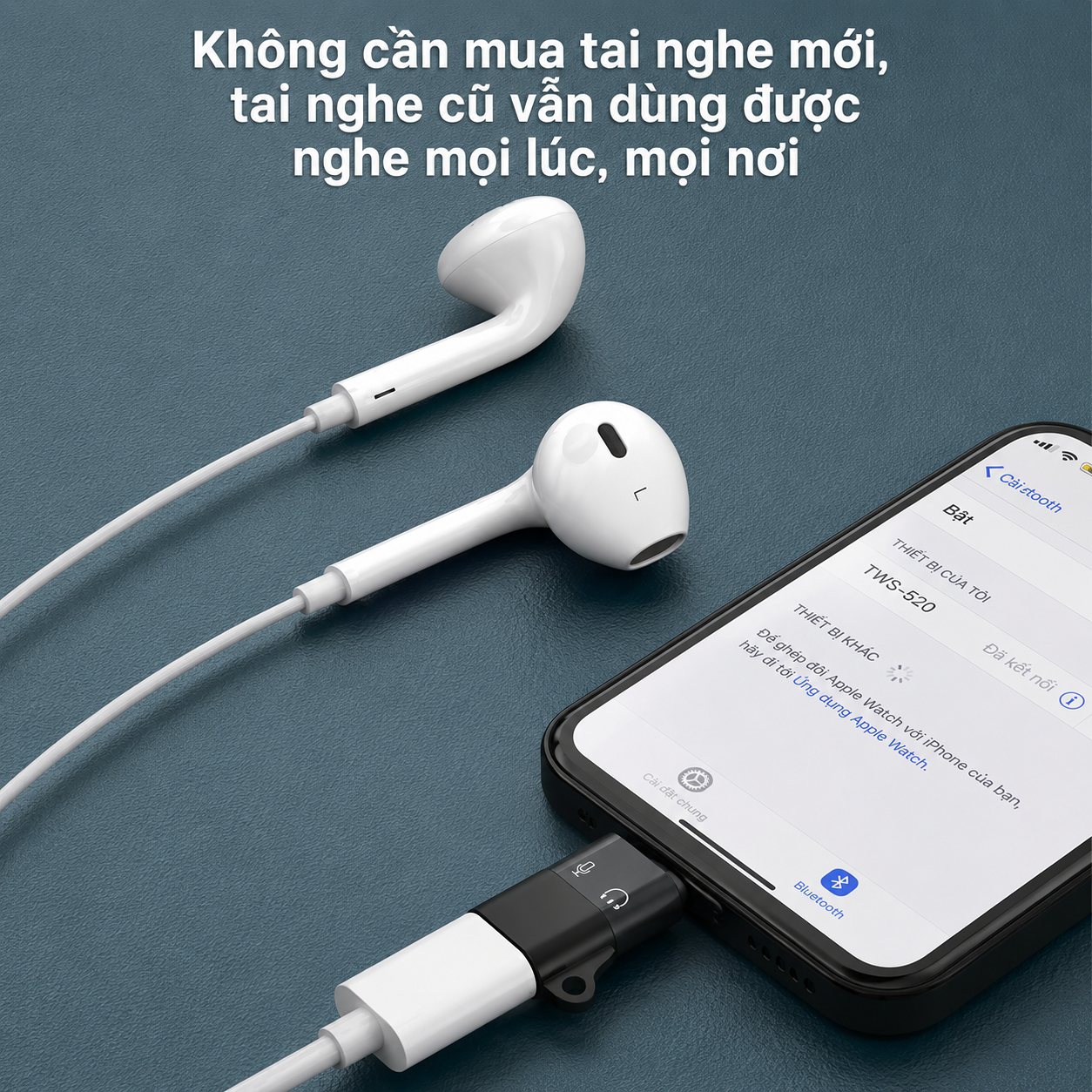 Kết nối tai nghe có dây với iPhone dễ dàng