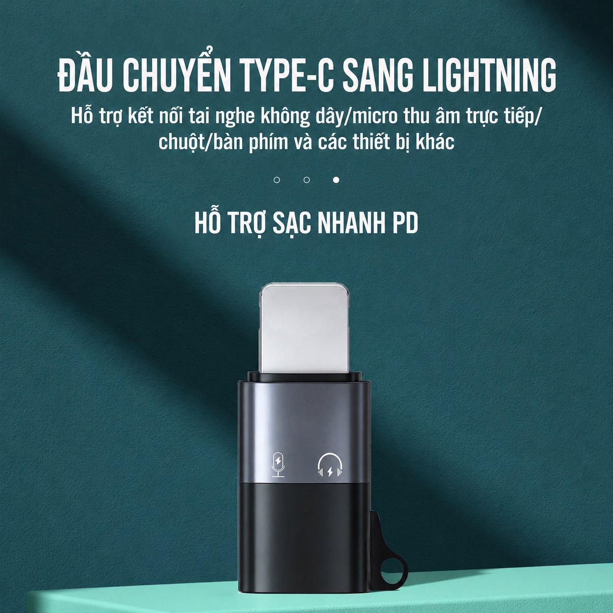 Bộ Chuyển Đổi Type C Sang Lightning Hỗ Trợ Sạc Nhanh PD