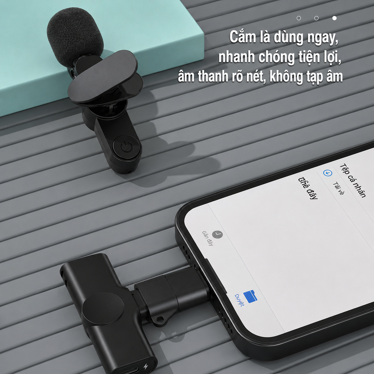 Micro Cài Áo Không Dây Cho Điện Thoại - Ghi Âm Rõ Nét