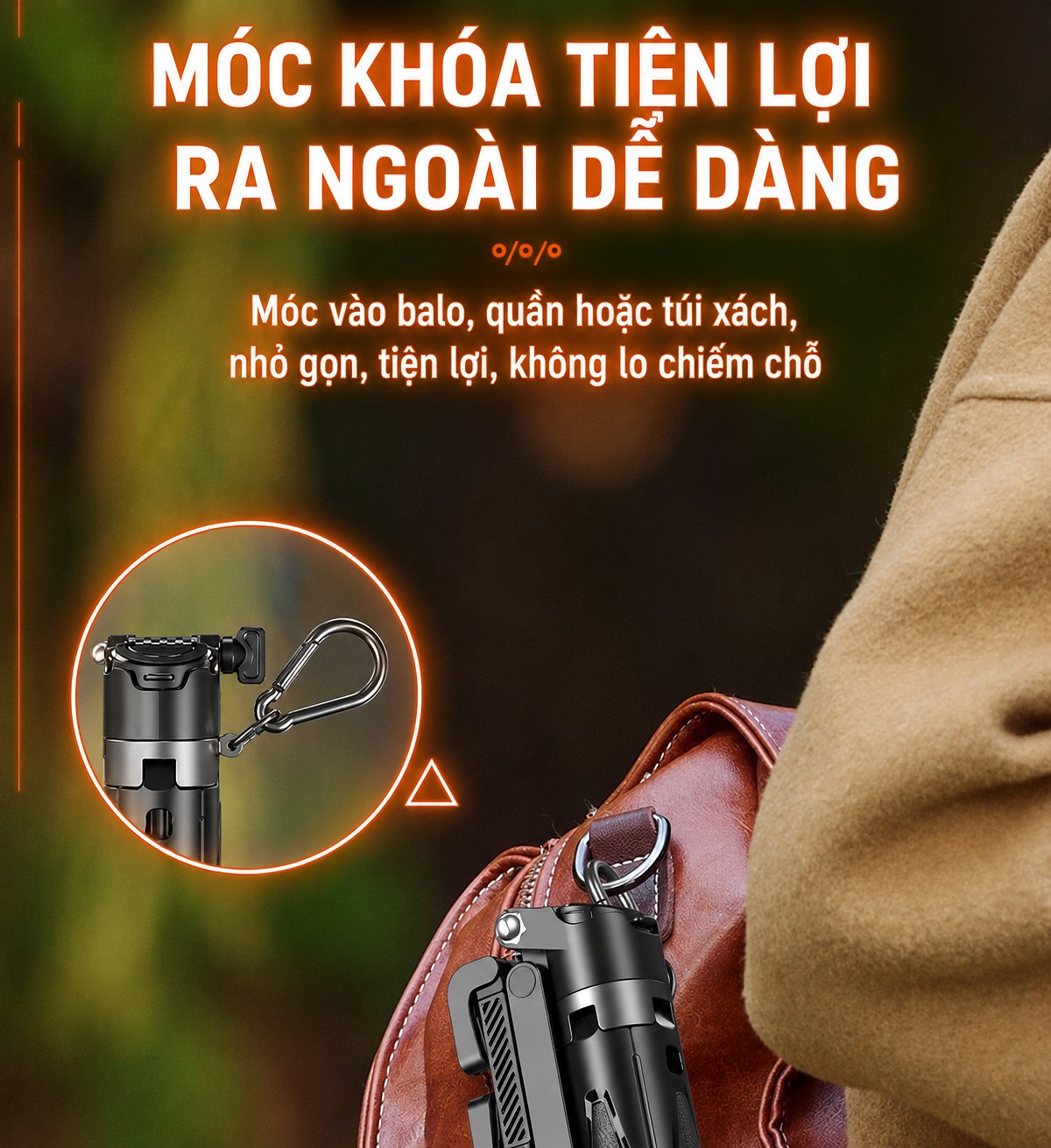 Móc khóa đèn LED cầm tay tiện lợi